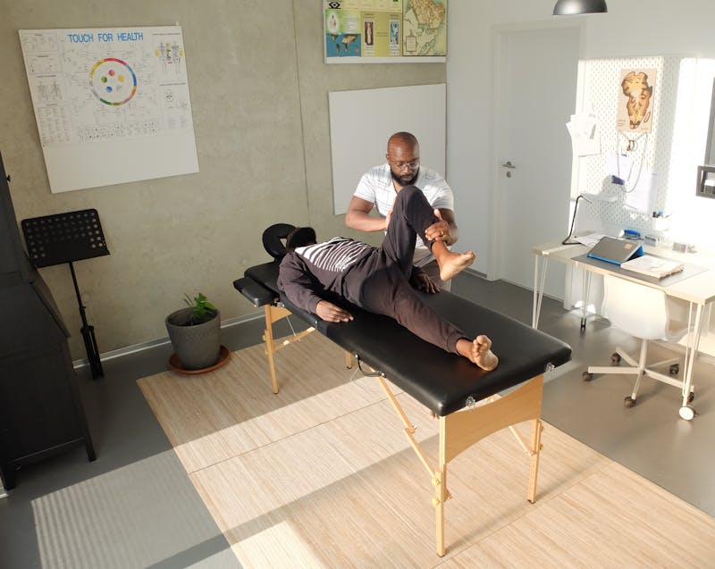 chiropractic session